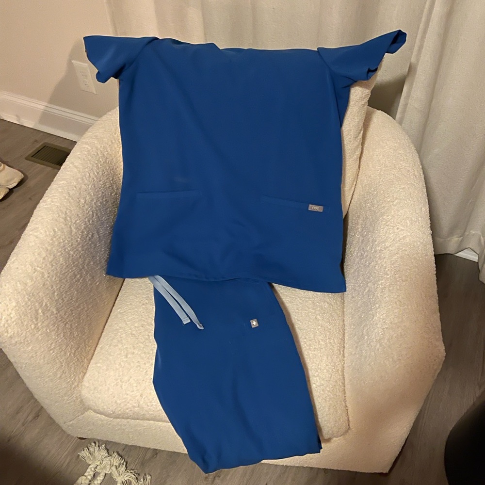 Figs scrubs cobalt blue